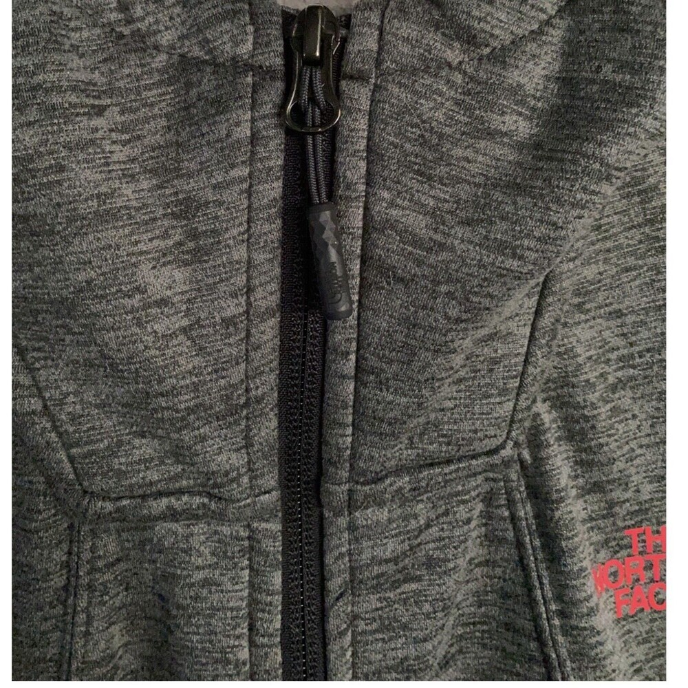 Womens The North Face Full Zip Fleece Hooded Jacket Thumb Holes - Picture 5 of 10